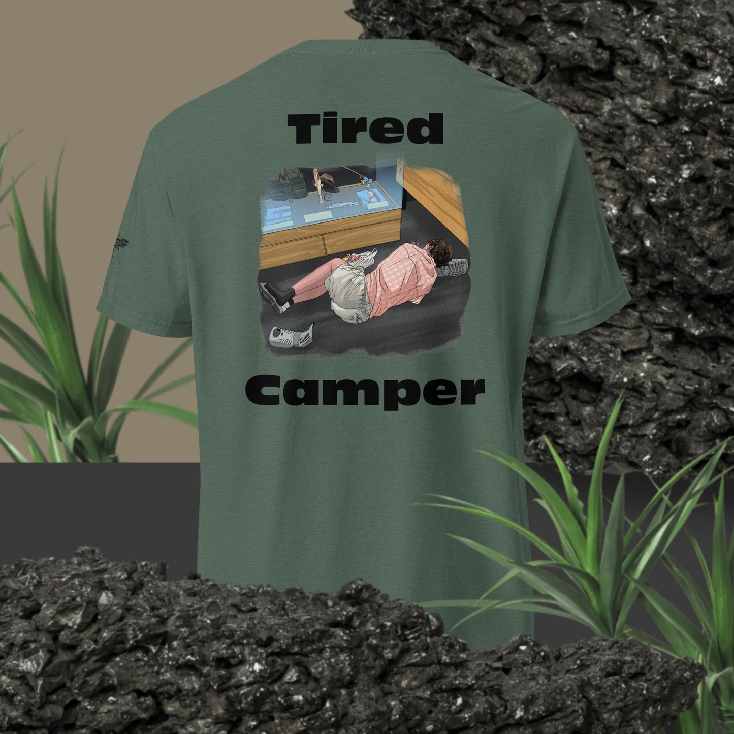 Tired Camper: Single Shoe Slumber Tee