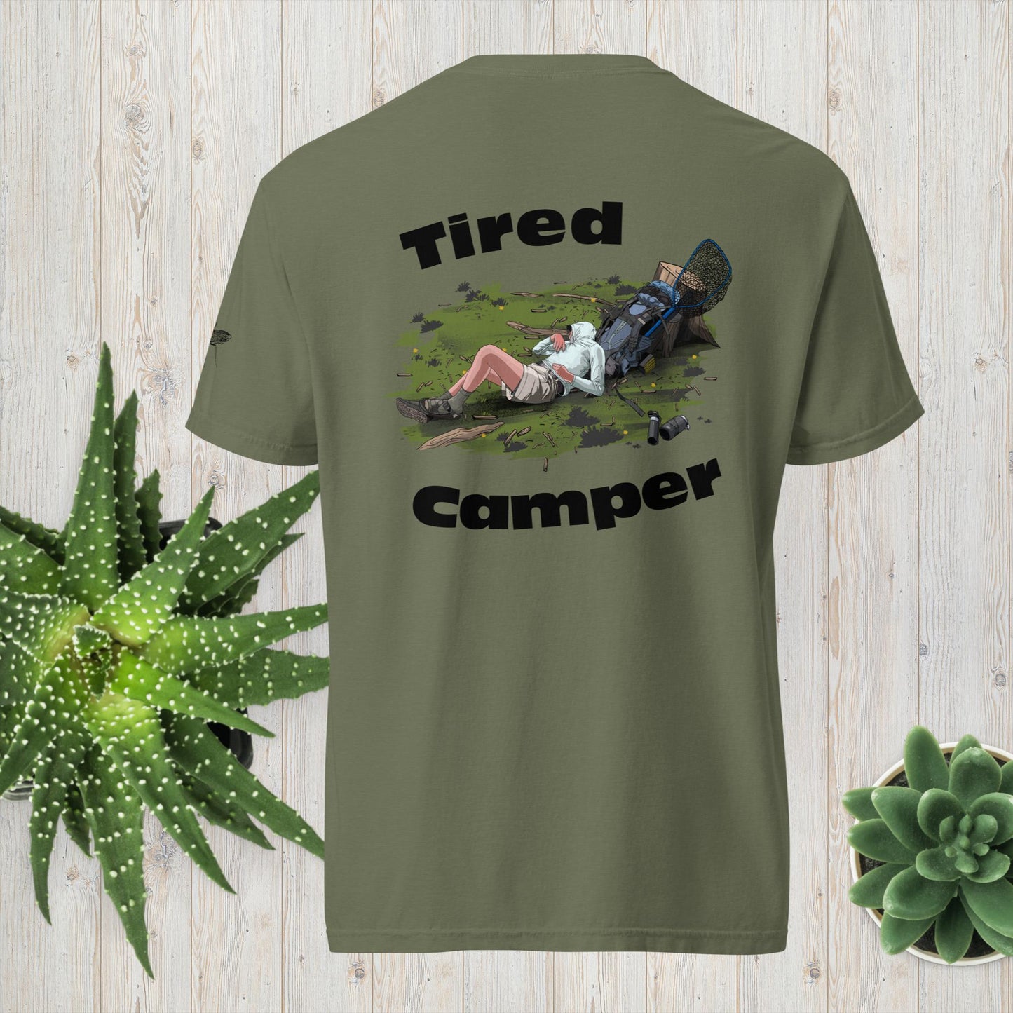 Tired Camper: Backpack Bedtime Tee