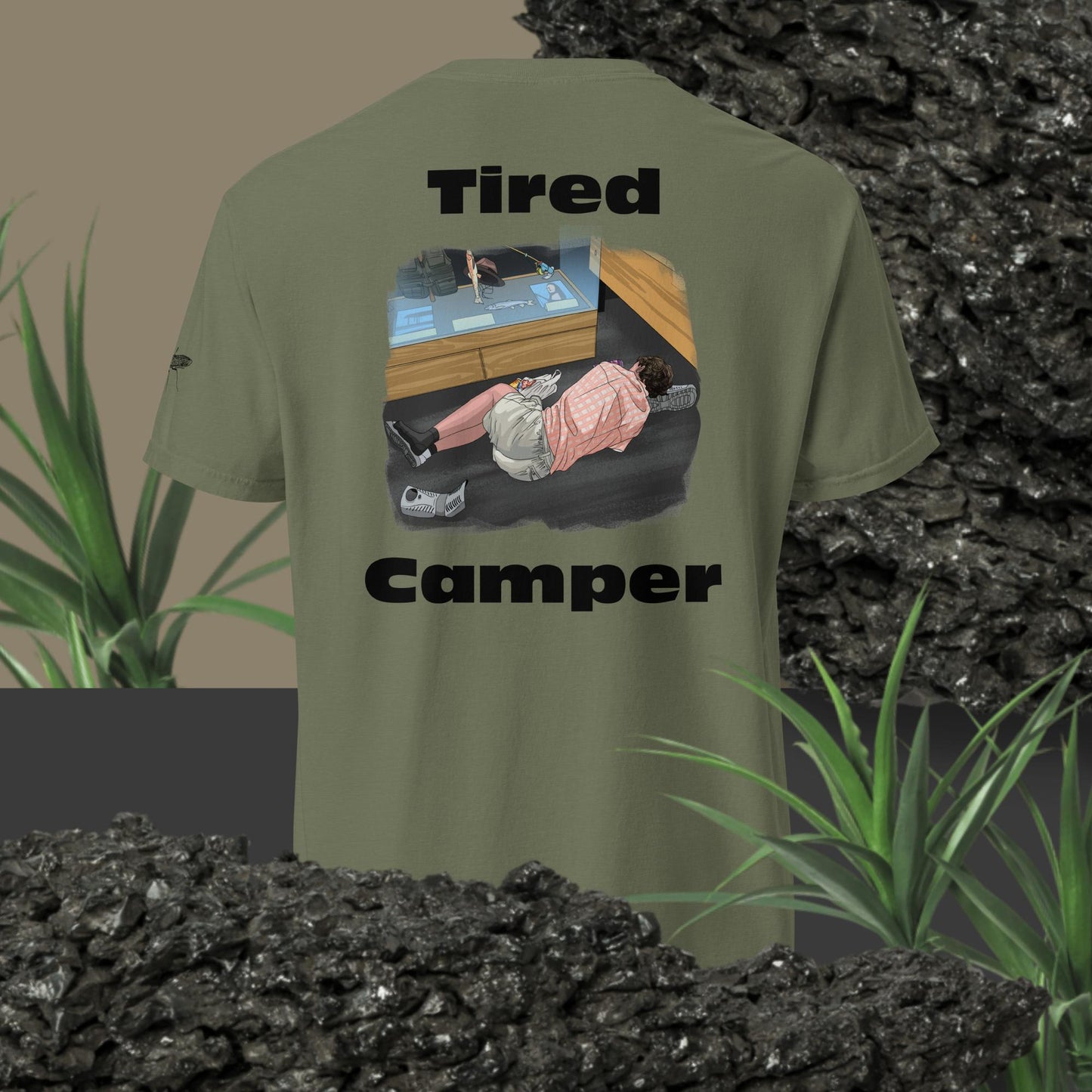 Tired Camper: Single Shoe Slumber Tee